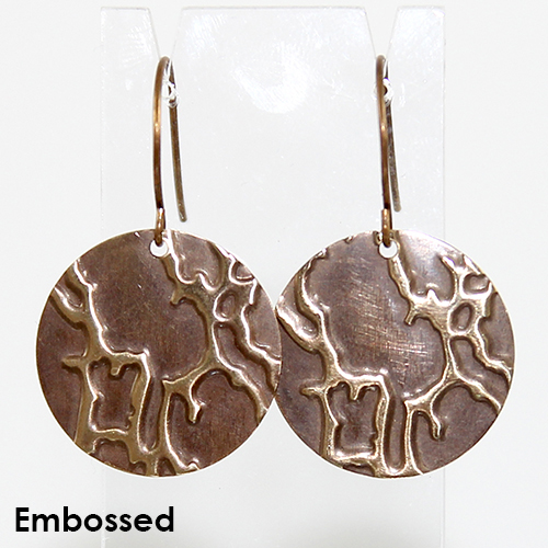 Embossed Earring Class Sample